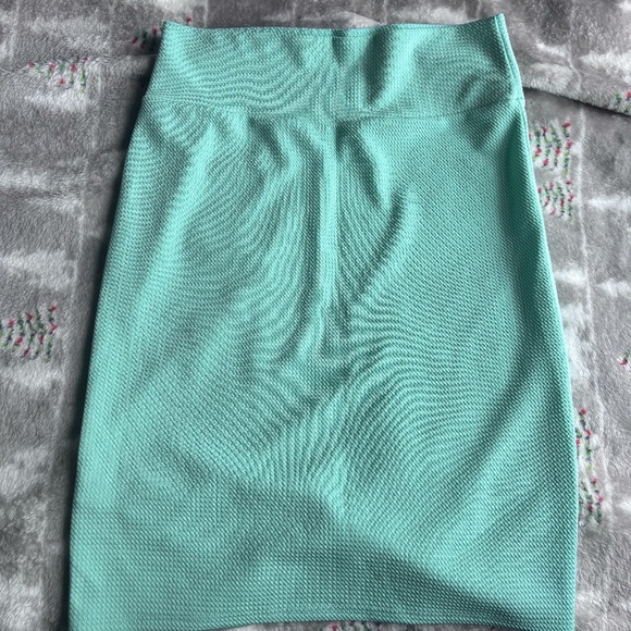 Mint Green Pencil Skirt - Picture 1 of 2